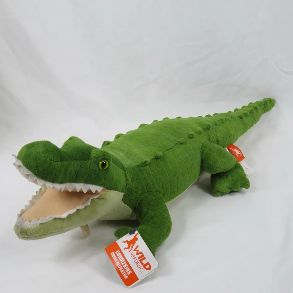 Wild Republic Cuddlekins‎ Green Alligator Crocodile Plush 23